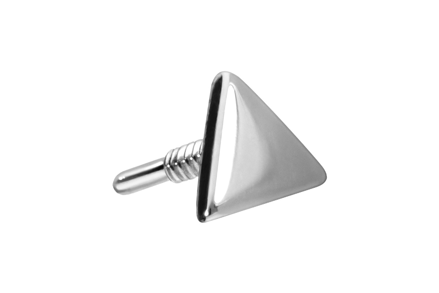 14 Karat Gold Schraubaufsatz mit Außengewinde DREIECK von Piercingline